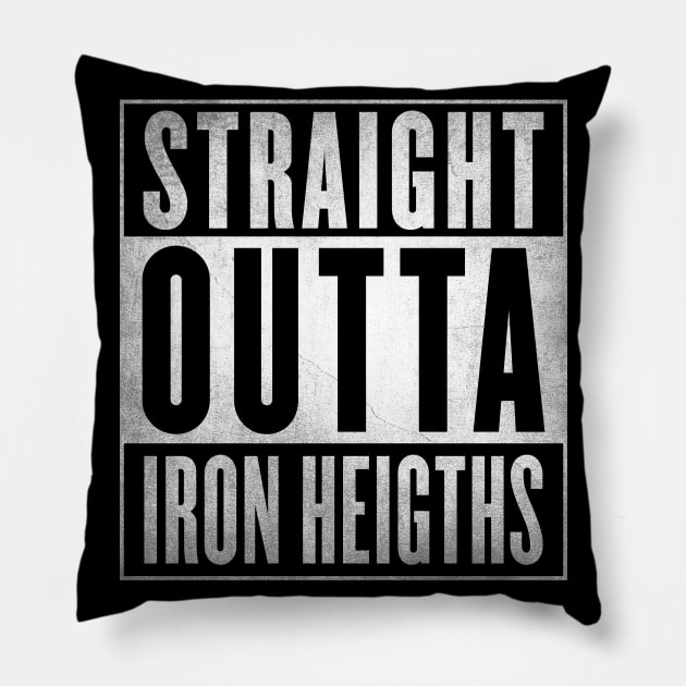 Straight Outta Iron Heights Pillow by fenixlaw