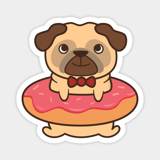 Cute and Kawaii Adorable Pug Magnet by happinessinatee