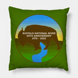 Buffalo National River 50th Anniversary 1972-2022 Pillow