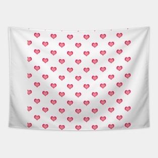 Cute pink heart pattern Tapestry