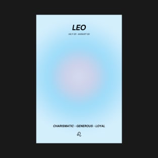 Leo Zodiac Sign Aura T-Shirt