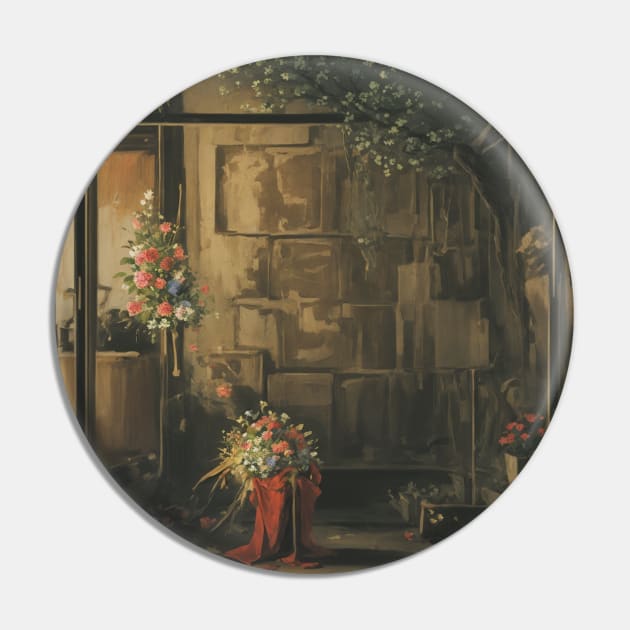 Abandoned Flower Shop Dreamcore Pin by CursedContent