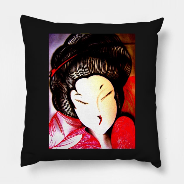 red asia ,by Jacqueline Mcculloch for House of Harlequin Pillow by jacquline8689