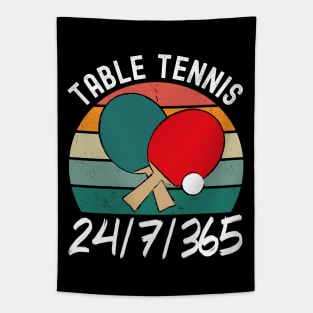 Table Tennis 24/7 Tapestry