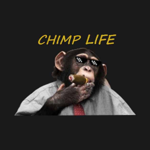 chimp life chimpanzee t shirt teepublic chimp size