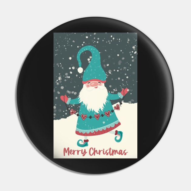 Happy Santa jumping in the snow, bringing Christmas’ greetings Pin by marina63