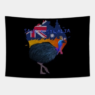 Save Australia Cassowary Tapestry
