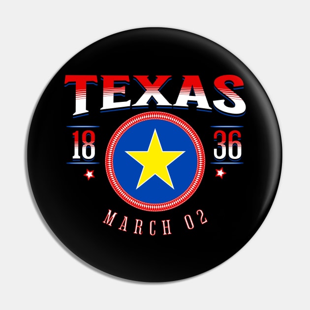 Texas Independence - Texas Declaration of Independence - Texas Pin by Crimson Leo Designs