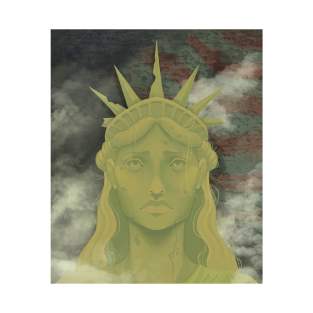 Broken America Lady Liberty T-Shirt