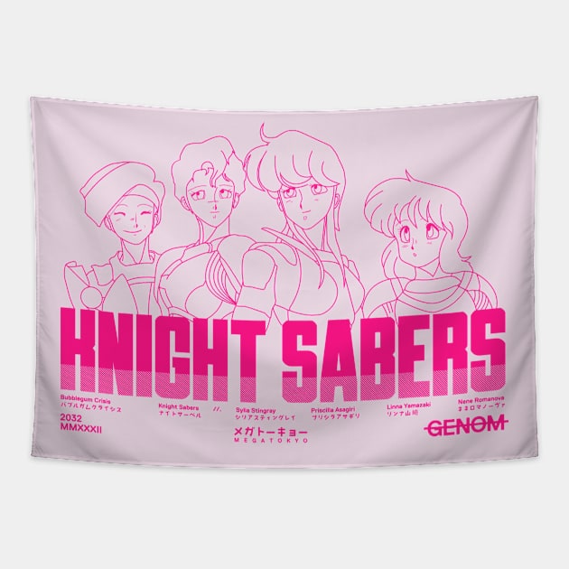 Knight Sabers Tapestry by aquaticform