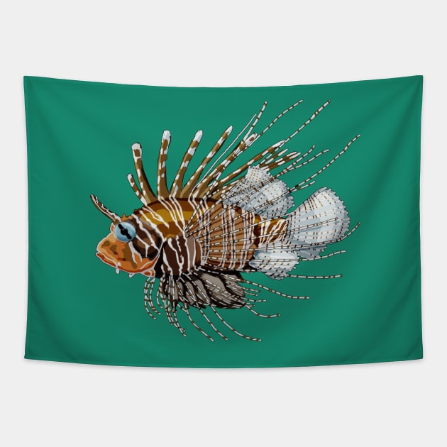 Lion Fish Tapestry by rlnielsen4