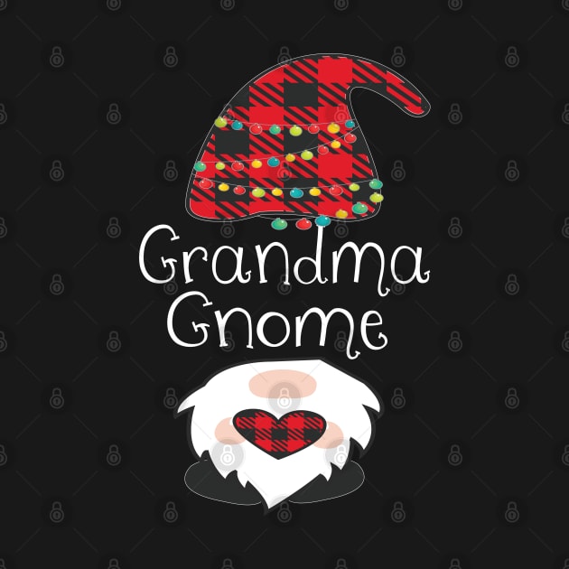 Grandma Gnome Christmas Pajama Red Plaid Buffalo Matching product by Grabitees