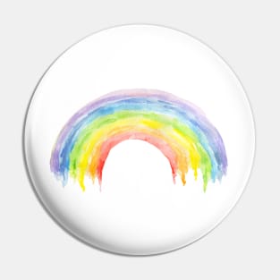 watercolor rainbow Pin