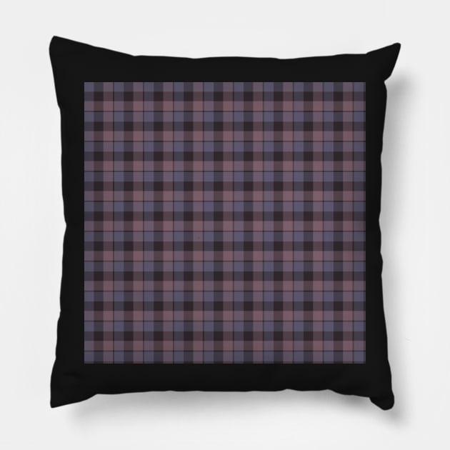 Plaid   by Suzy Hager        Amari Collection 107    Shades of Grey, Violet and Brown Pillow by suzyhager