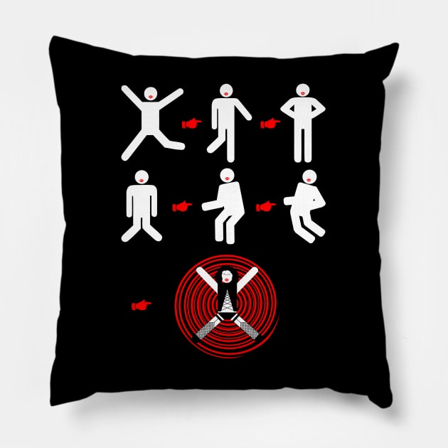 It's Just A Jump To The Left Pillow by Paulychilds