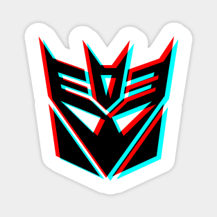 Retro 3D Glasses Style - Decepticon Gen 1 Magnet