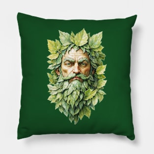 Green Man Wicca Witch Witchcraft Pagan Gift Pillow