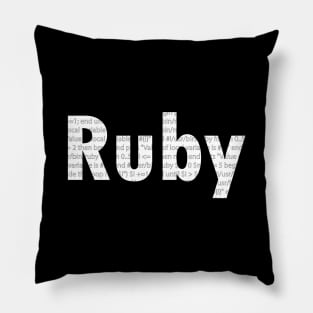 Ruby Pillow