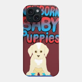 Adorable Newborn Baby Puppies Phone Case