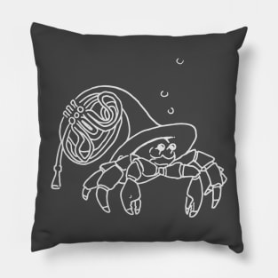 hermit - noodle tee Pillow