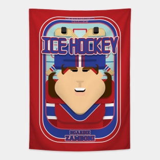 Ice Hockey Red and Blue - Boardie Zamboni - June version Tapestry