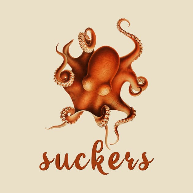 Orange octopus SUCKERS by Arteria6e9Vena