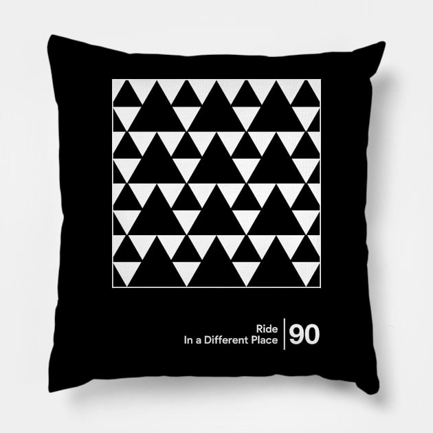 Ride - In A Different Place / Minimalist Style Artwork Pillow by saudade