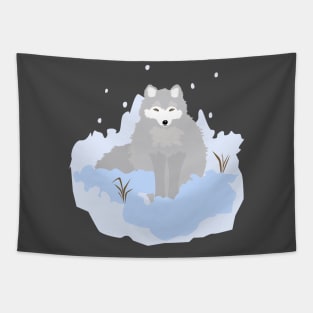 Arctic Fox Tapestry