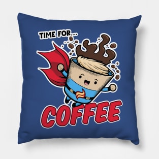 Time For Coffee Pillow