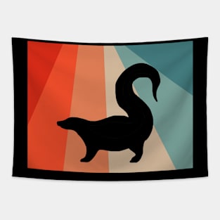 Vintage skunk retro design love pet Tapestry