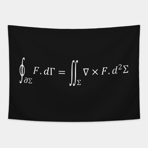 Stokes Theorem Equation - Differential Calculus Tapestry by ScienceCorner