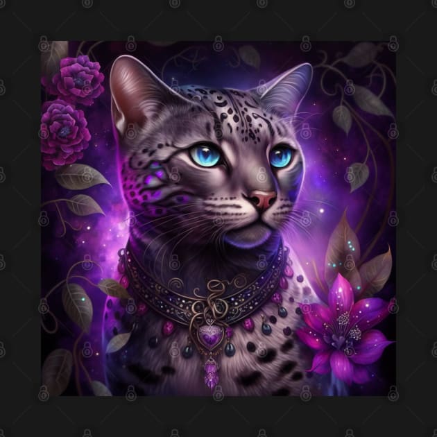 Shimmery Bengal Cat by Enchanted Reverie