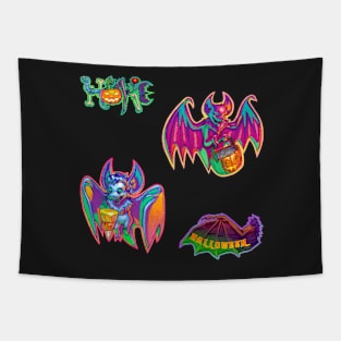 Halloween Bat Pack Tapestry