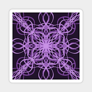 Purple abstract drawing Magnet