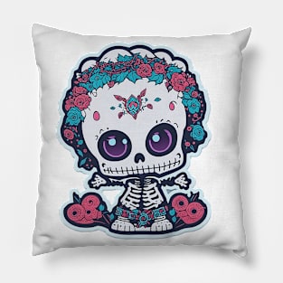 Skeleton Xmas Pillow