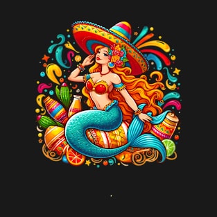 Pretty Cinco de Mayo mermaid T-Shirt