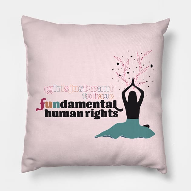 Womens rights Pillow by gabdefazio