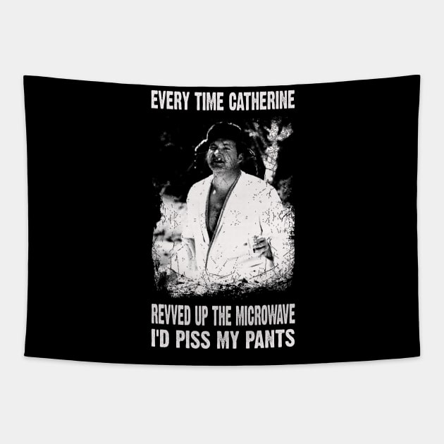 Retro Art I'd Piss My Pants Tapestry by Black Demon Bear