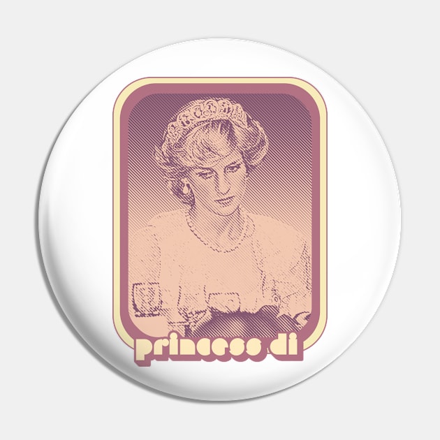 Princess Diana /// Retro Style Fan Design Pin by DankFutura