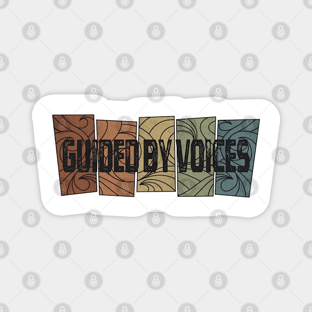 Guided By Voices Pattern Retro Magnet by besomethingelse