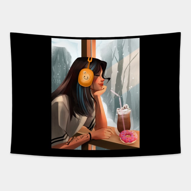 Cozy Winter Tapestry by Seda