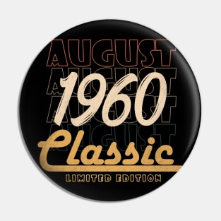 august 1960 birthday Pin