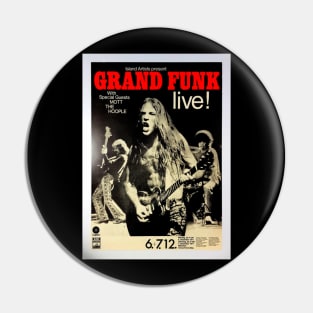 Grand Funk Concert Pin