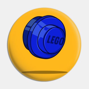 Blue LEGO Stud Pin