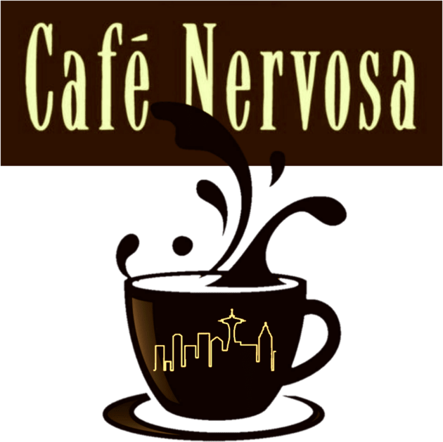 Cafe' Nervosa Kids T-Shirt by thelostwinchester