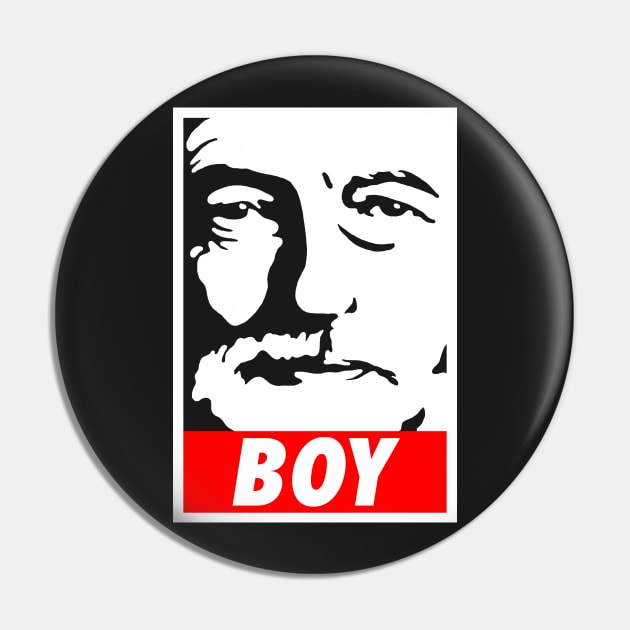 Corbyn Boy Pin by dumbshirts