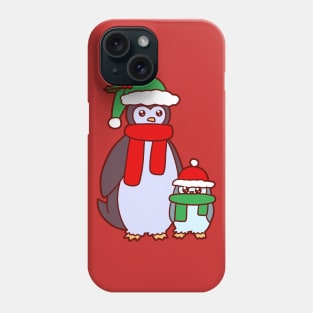 Mama and Baby Christmas Penguins Phone Case