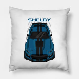 Ford Mustang Shelby GT500 2020-2021 - Ford Performance Blue - Black Stripes Pillow