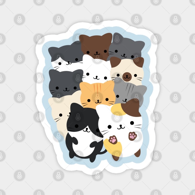 Cats and cats Magnet by Domichan