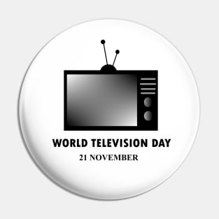 World Television Day Pin